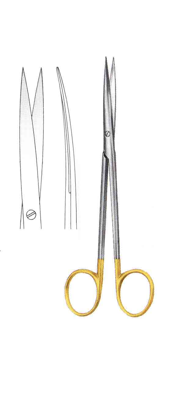 METZENBAUM ALTIN SAPLI MAKAS EĞRİ 20CM